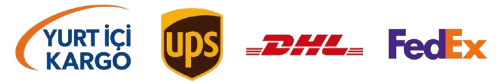 Shipping Partners - Turtici Kargo, UPS, DHL, FedEx