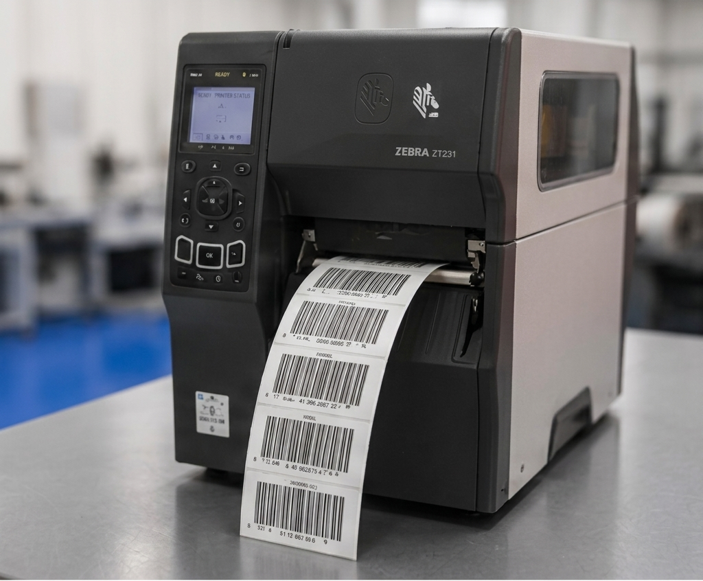 Barcode labels machine